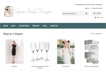 Tablet Screenshot of elegantbridaldesigns.com